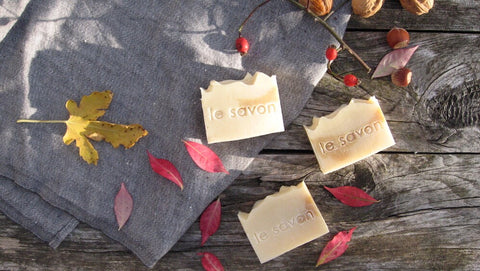 Le Savon/ lesavon.ch/ Gesichtsseife / Körperseife / Naturseife Zaubernuss / Saflor-Extrakt