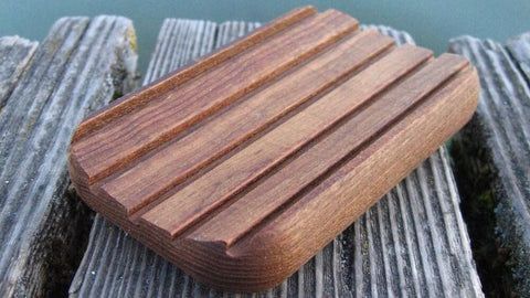 Seifenschale, Seifenablage, Holzseifenschale, Wooden Soap Dish, Thermoholz, Buchenholz, Birnbaum