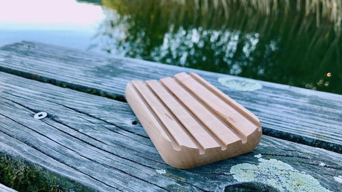 Seifenschale, Seifenablage, Holzseifenschale, Wooden Soap Dish, Thermoholz, Buchenholz, Birnbaum