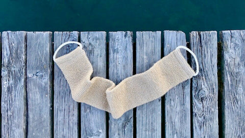 Badeband aus Flachsfasern, Massageband, Massagegurt