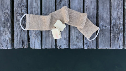 Badeband aus Flachsfasern, Massageband, Massagegurt