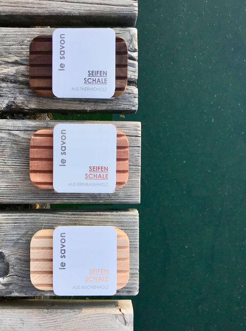Seifenschale / Seifenablage / Thermoholz (Esche)