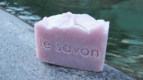 Handgefertigte Naturseife Rose / Rosenseife